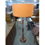 A beech standard lamp