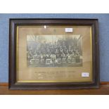 A framed photograph, The Drummers, 1st Battalion of the Sherwood Foresters, Blackdown,