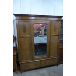 A Victorian mahogany two piece bedroom suite