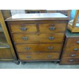 A Victorian mahogany chest of drawers