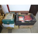 Five boxes of assorted books