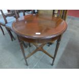 An Edward VII inlaid mahogany circular occasional table