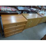 A G-Plan teak chest of drawers and another teak chest