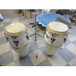 A pair of Leo Percussion drums