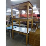 Three beech school tables