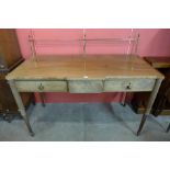 A Regency mahogany breakfront serving table