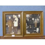 A pair of photographic prints, Hitler,