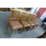 A set of four Alan Grainger (Acorn Man) dining chairs