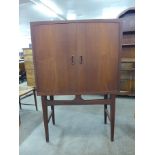 A Danish teak cocktail cabinet