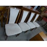 A set of four G-Plan teak dining chairs