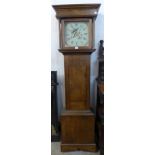 A 19th Century oak longcase clock, dial signed T Plant,
