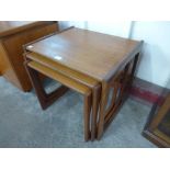 A G-Plan Quadrille teak nest of tables