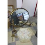 An Art Deco mirror,