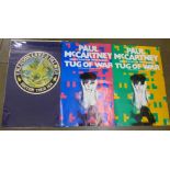 An Emerson, Lake and Palmer 1974 Tour Poster and two Paul McCartney Tug of War posters,