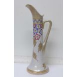 A Bursley Ware Charlotte Rhead vase, marked Swan,