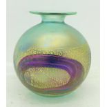 An Isle of Wight glass vase