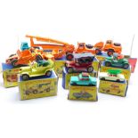 A collection of eight Matchbox model vehicles,