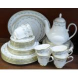 Royal Doulton Candice pattern tea and dinnerware,