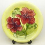 A Moorcroft hibiscus dish, 21.