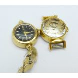 Two lady's Omega wristwatches