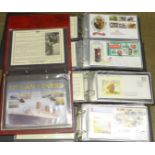 Five albums of Royal Mail First Day Covers (77)