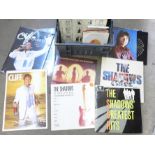 Cliff Richard and The Shadows, two box sets, thirty-one LP's, thirteen singles,