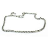 A silver Albert watch chain,
