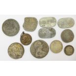 Assorted coins and medallions