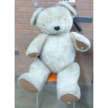 A 1970's Teddy bear by Merrythought, height 120cm,