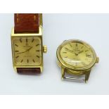 Two lady's Omega wristwatches,