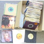 Approximately 150 7" vinyl records,