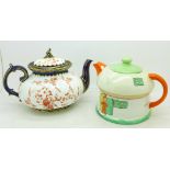 Two teapots; Royal Crown Derby and Shelley Mabel Lucie Attwell,
