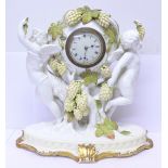 A 19th Century china clock,