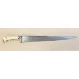 An ivory handled Khyber knife,