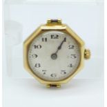 A lady's 18ct gold Rolex wristwatch,