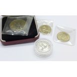 Two Isle of Man proof coins,
