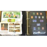 An album of Royal Mail mint and used stamps and a collection of over forty first day covers,