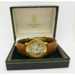 A silver gilt cased must de Cartier wristwatch,