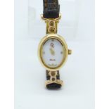 A 9ct Welsh Clogau gold quartz wristwatch