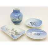 Four pieces of Royal Copenhagen,