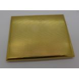 A 9ct gold Asprey cigarette case, 149.