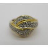 A 9ct gold and diamond ring, 0.5ct diamond weight, 5.