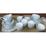 A Hanleigh tea service and one other tea service