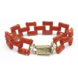 A 19th Century coral bracelet,