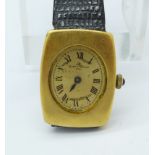 A lady's Baume & Mercier wristwatch in an 18ct gold case,