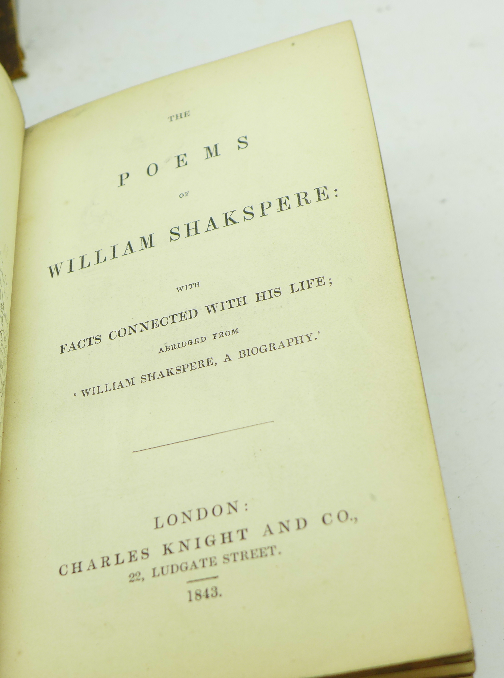 Six volumes, The Poems of William Shakespeare published by Charles Knight and Co. - Image 3 of 5