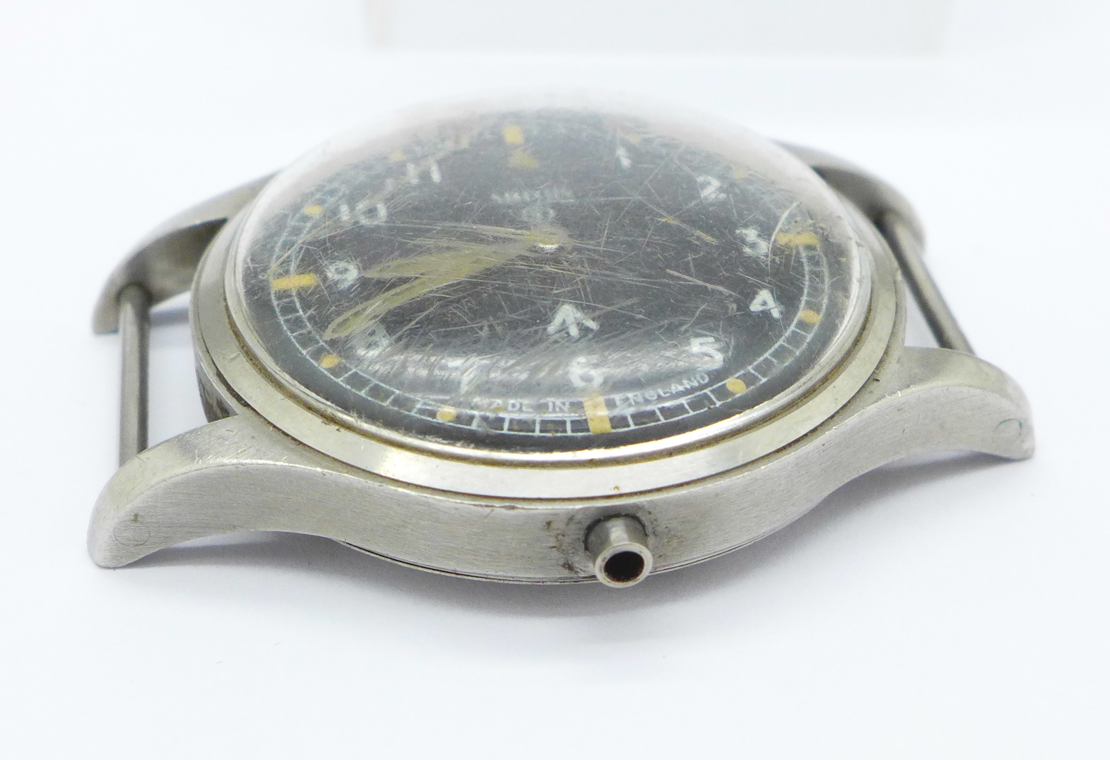 A Smiths military issue wristwatch, lacking stem and crown, - Image 2 of 3