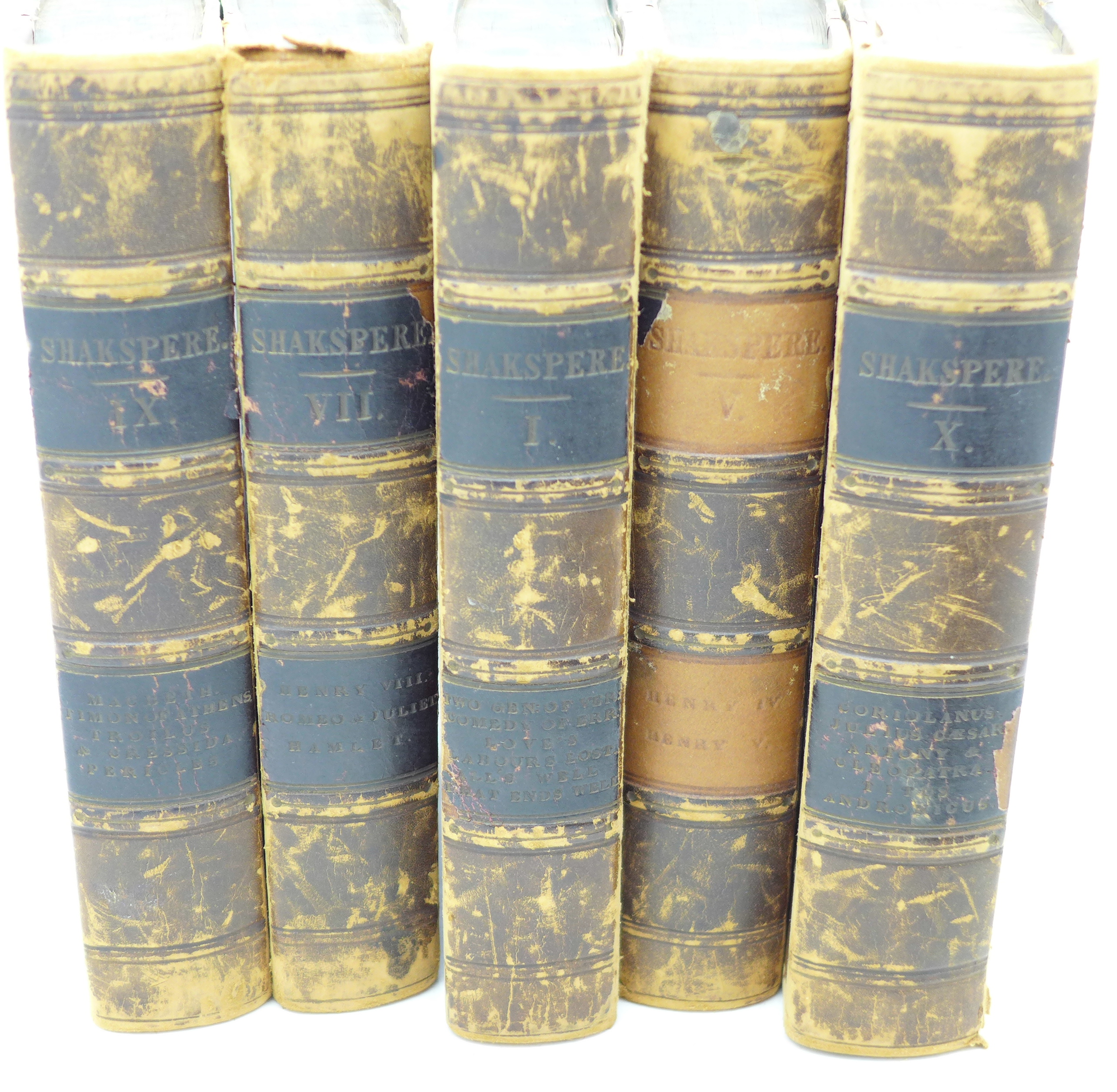 Six volumes, The Poems of William Shakespeare published by Charles Knight and Co. - Image 2 of 5