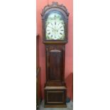 A Victorian Scottish mahogany 8-day longcase clock, the painted dial signed J& W Orr,