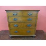 A small Victorian mahogany chest of drawers